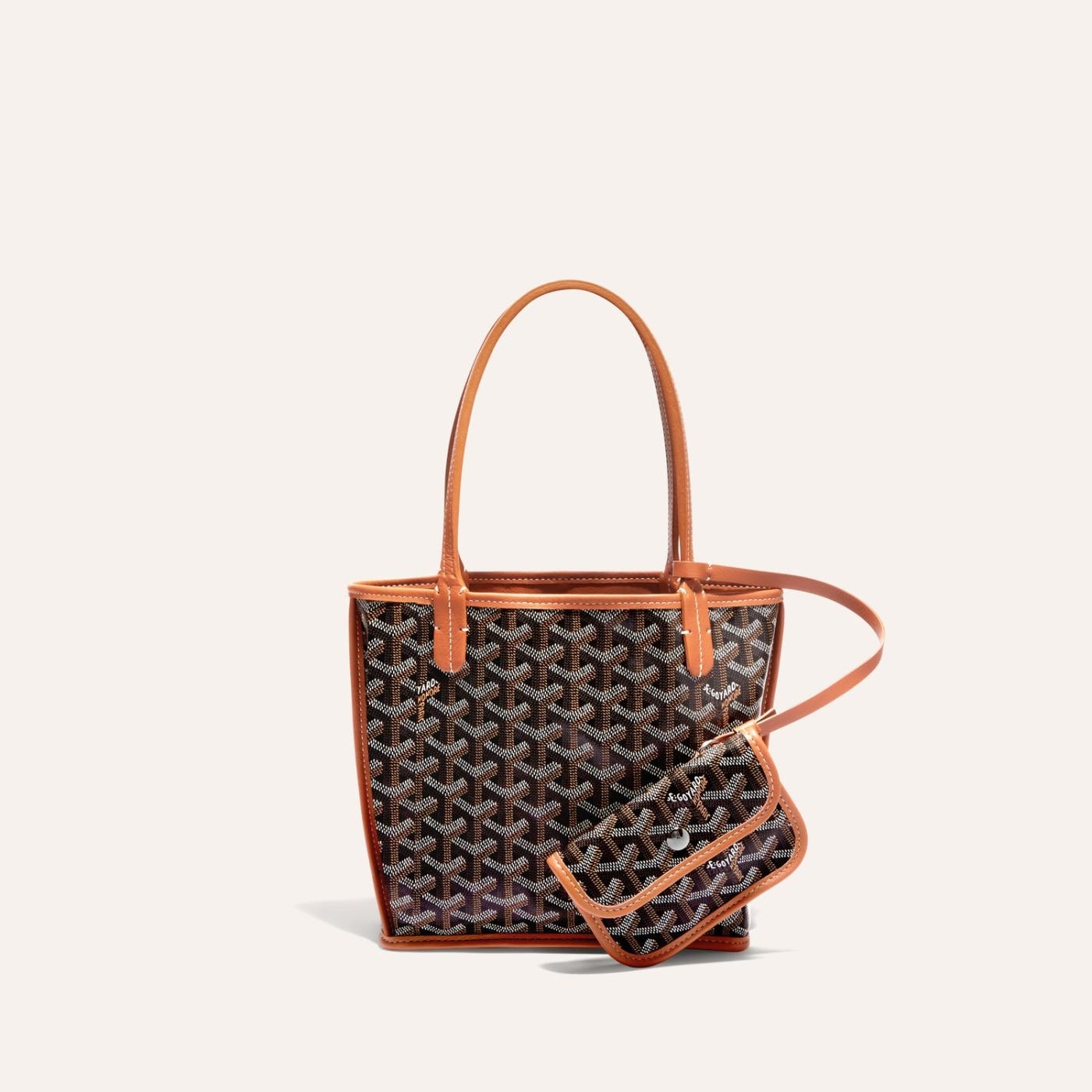 Goyard Anjou Mini Bag Black and Brown - Image 2